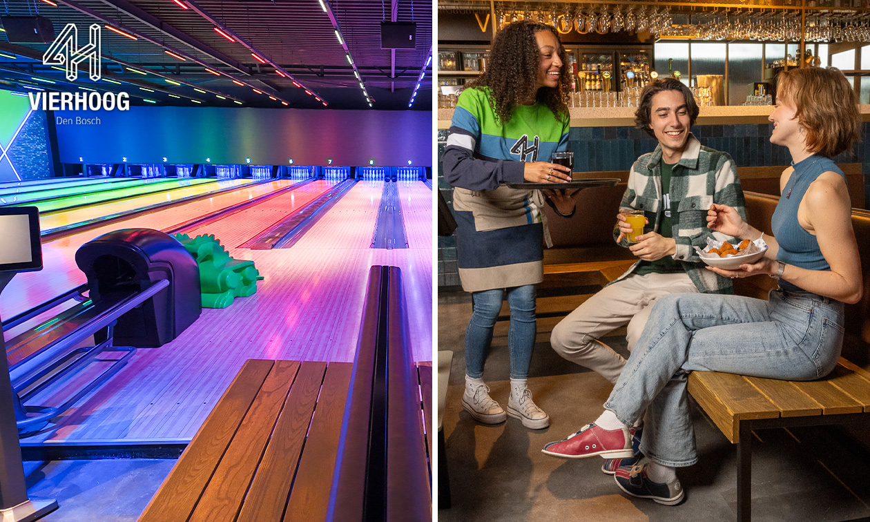 Bowlen (1 uur) voor 2 tot 6 personen + portie bitterballen