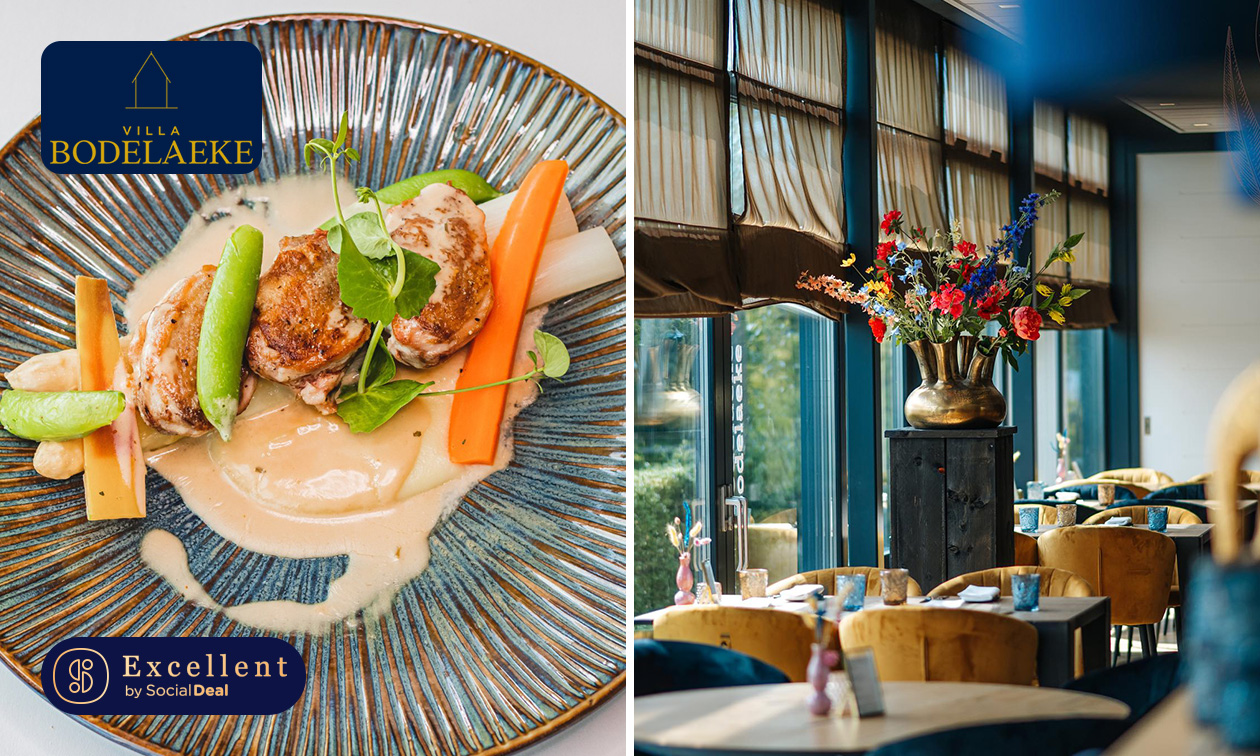 6-gangendiner van de chef inclusief amuse bij Villa Bodelaeke