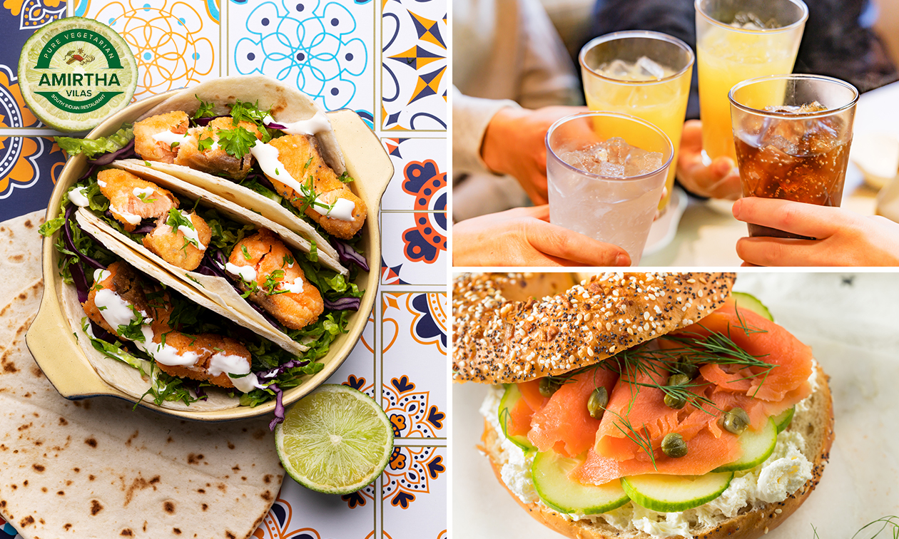 Broodje of taco + drankje en evt. bijgerecht om af te halen bij Vis & Fork Broodje of taco + drankje en evt. bijgerecht om af te halen bij Vis & Fork