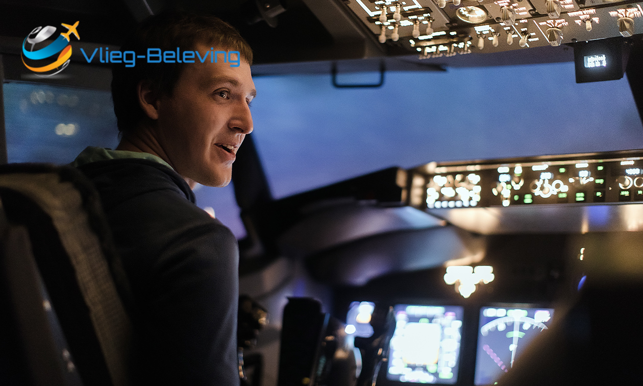 Vliegen in een Boeing 737-simulator (60 minuten) + koffie of thee