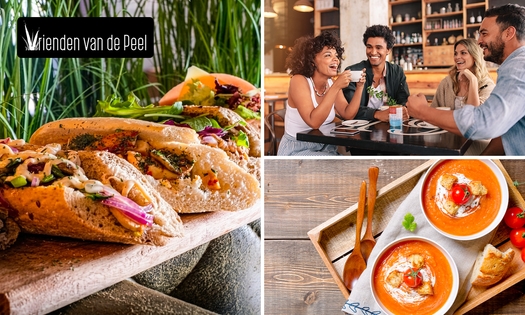 Lunchplank of 2-gangen keuzelunch bij Vrienden van de Peel