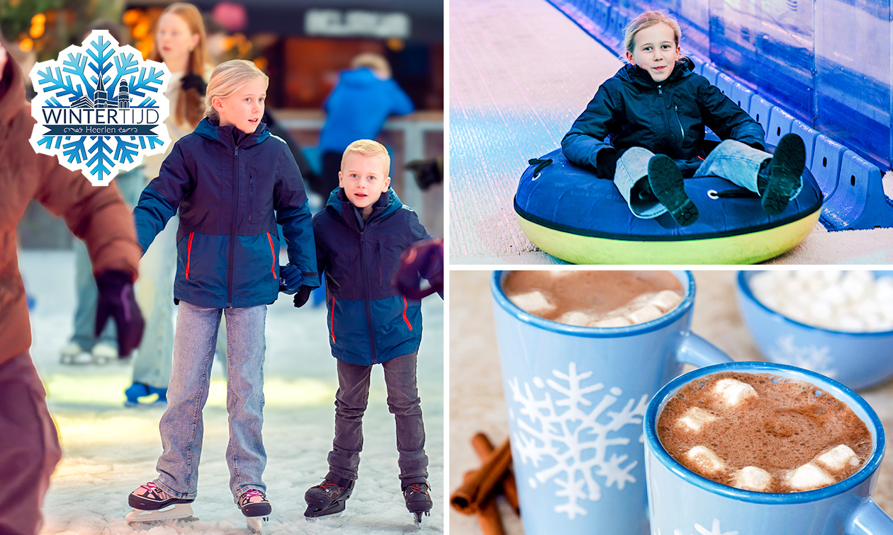 Schaatsen incl. schaatshuur en glijden + drankje bij Wintertijd Heerlen