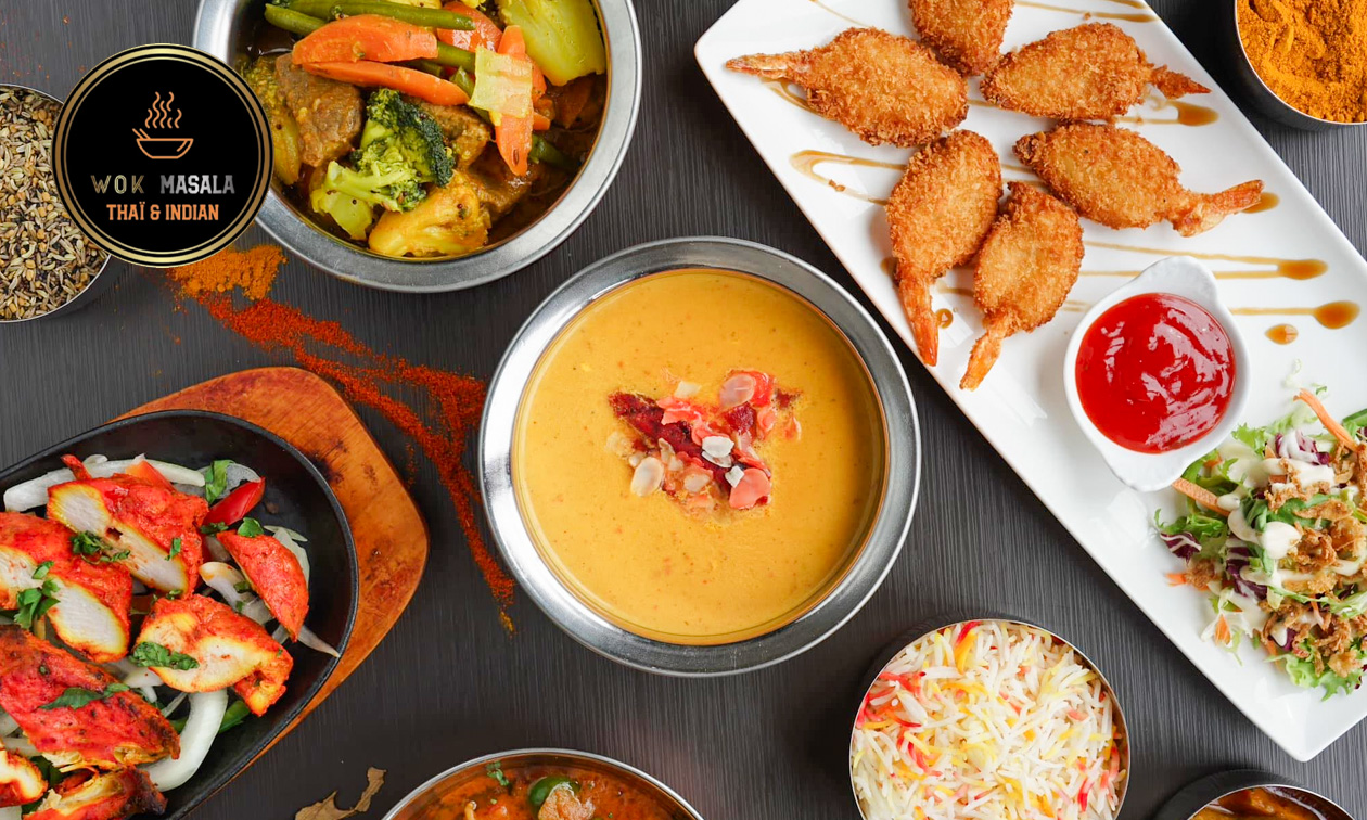 Menu thaï en 2 services à la carte à emporter à Bruxelles