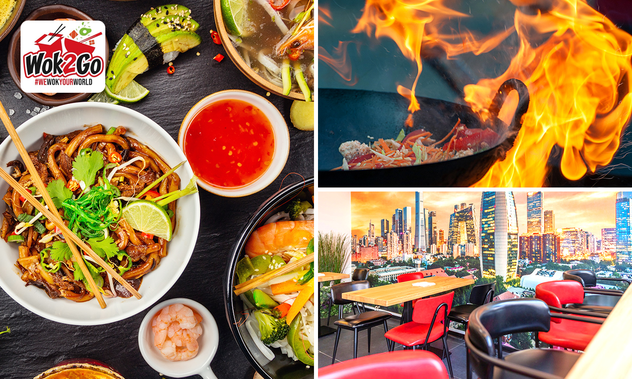 Wokgerecht of pokébowl + bijgerecht (evt. afhalen) Wokgerecht of pokébowl + bijgerecht (evt. afhalen)