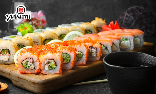 Sushibox (28, 42 of 58 stuks) voor afhaal bij Yukimi Tegelen