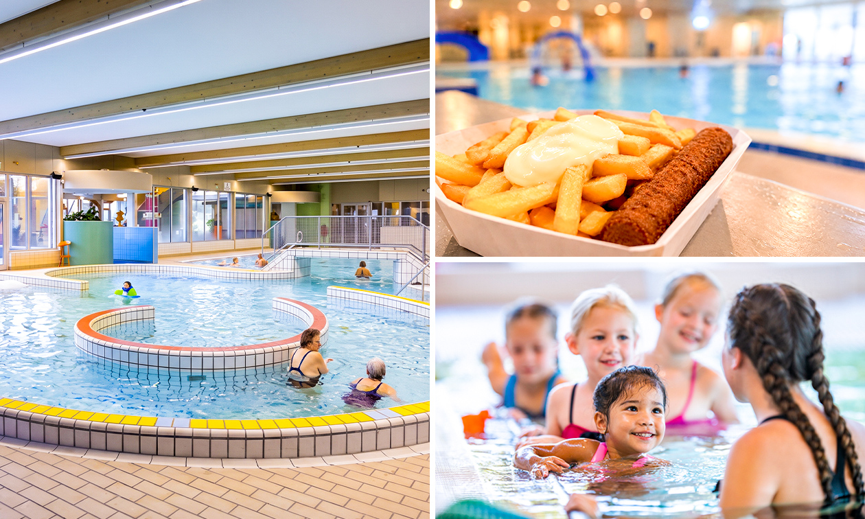 Entree voor Zwembad Rozengaarde + friet met snack en saus Entree voor Zwembad Rozengaarde + friet met snack en saus