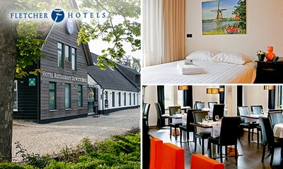 Overnachting voor 2 + evt. ontbijt en 3-gangendiner bij Fletcher Hotels