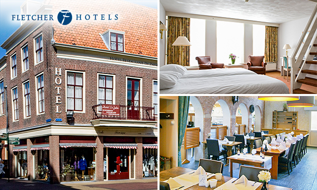 Overnachting voor 2 + evt. ontbijt en 3-gangendiner bij Fletcher Hotels