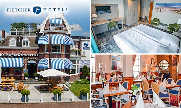 Overnachting voor 2 + evt. ontbijt en 3-gangendiner bij Fletcher Hotels
