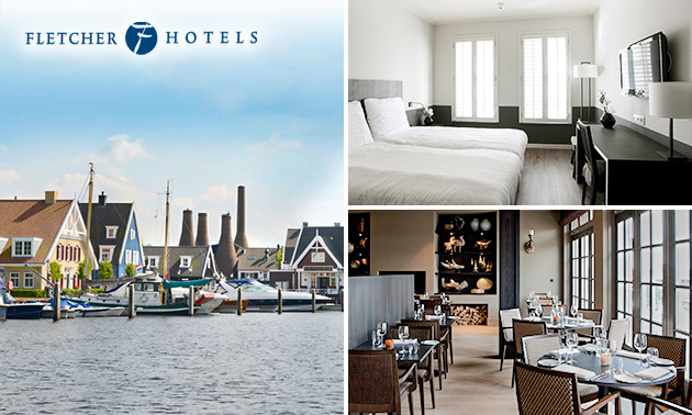 Overnachting voor 2 + evt. ontbijt en 3-gangendiner bij Fletcher Hotels
