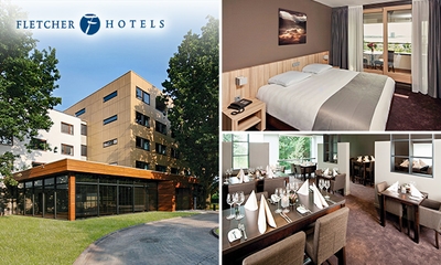 Overnachting voor 2 + evt. ontbijt en 3-gangendiner bij Fletcher Hotels
