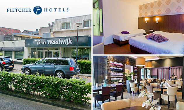 Overnachting voor 2 + evt. ontbijt en 3-gangendiner bij Fletcher Hotels